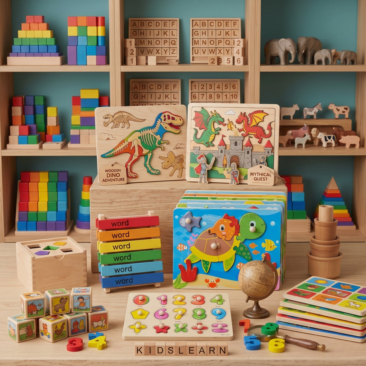 Wooden Play & Learn