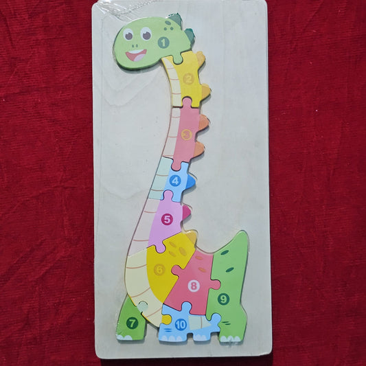 3d Dinosaur puzzle wooden plate