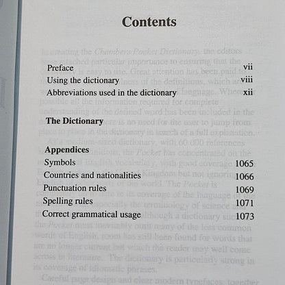 Pocket Dictionary
