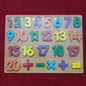 1 to 20 with signs wooden plate
