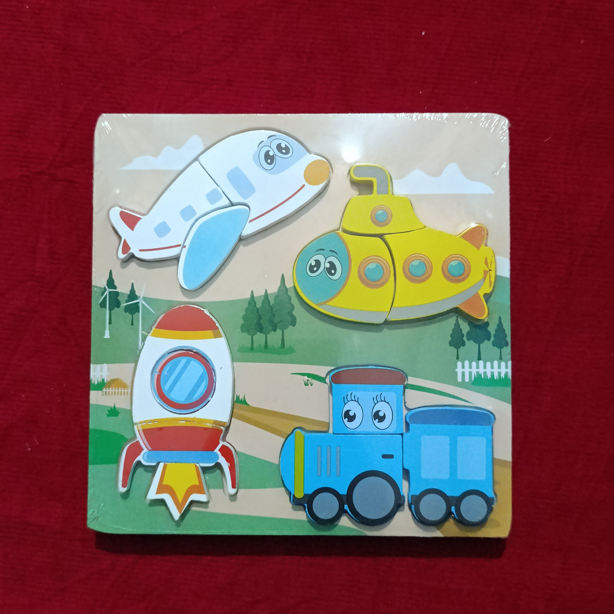 3d puzzle wooden plate
