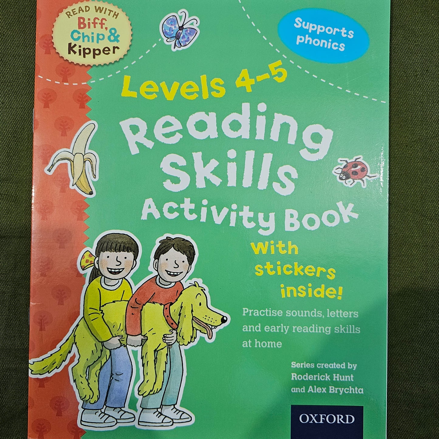 Reading skills Activity book with stickers inside