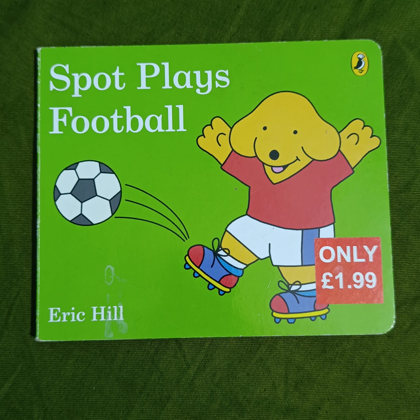 Spot plays football