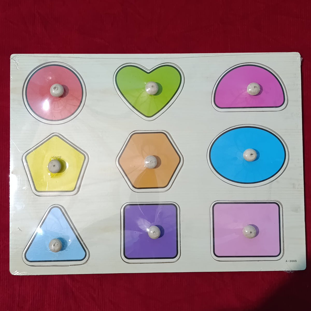 Shapes wooden plate