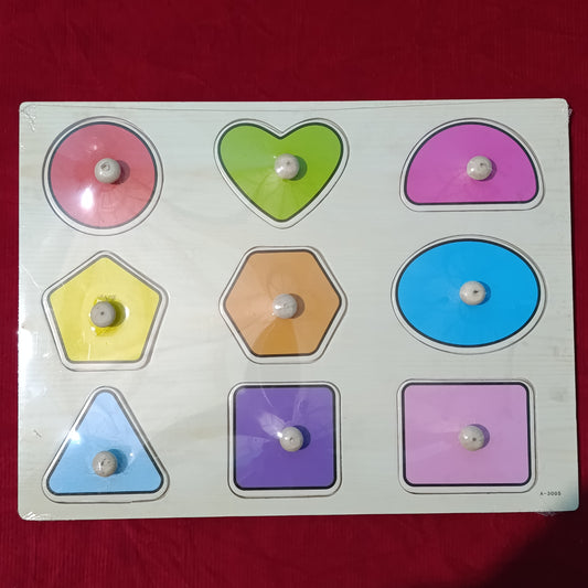 Shapes wooden plate