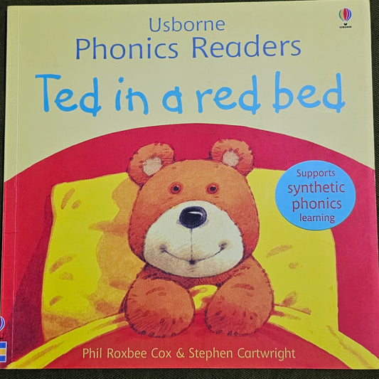Ted in a red bed (flap)